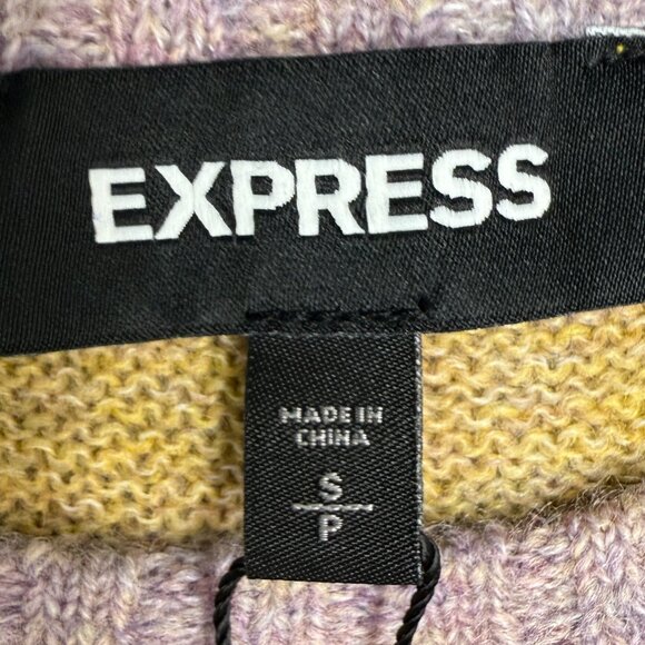 NWT Women's EXPRESS Ombre Space Dye Oversized Tunic Sweater | Size S - Picture 6 of 9